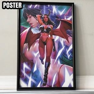 Vampirella Purgatori Horror Art Poster
